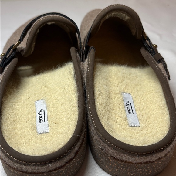 Earth Taupe Fabric Upper Mules Size 8.5 - Picture 4 of 8